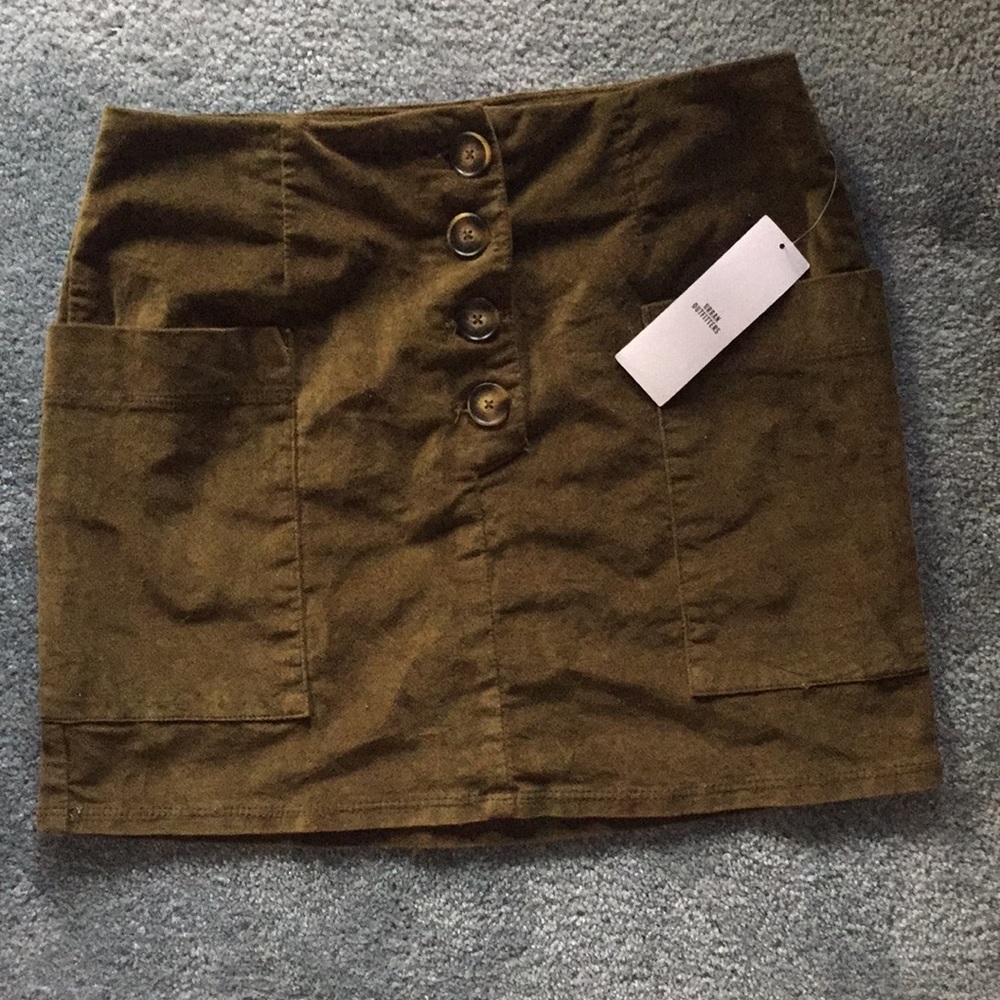 Adorable velvet “jean” skirt